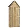 vidaXL Magazie unelte de grădină cu ușă 69,5x32x178 cm lemn pin tratat
