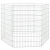 vidaXL Adăpost pentru animale cu 6 panouri, 54x80 cm, fier galvanizat