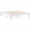 vidaXL Cadru de pat Alb 180 x 200 cm Lemn de pin masiv