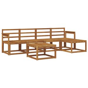 vidaXL Set de canapele de exterior 6 pcs natural