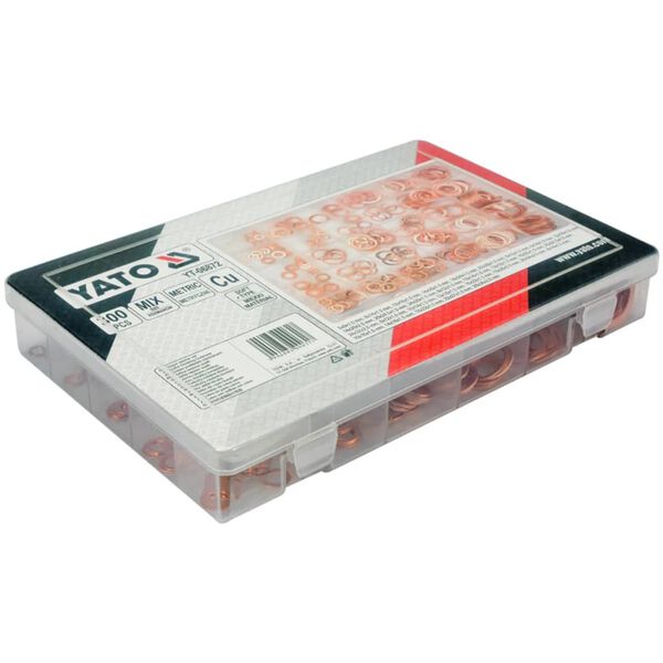 YATO Set șaibe, 300 bucăți, cupru, YT-06872