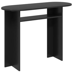 vidaXL Masă de consolă Stejar Negru 100 x 39,5 x 75 cm Lemn prelucrat