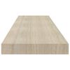 vidaXL Rafturi de perete suspendate 2 buc., stejar, 90x23,5x3,8 cm MDF