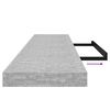 vidaXL Rafturi perete suspendate 2 buc. gri beton 120x23,5x3,8 cm MDF