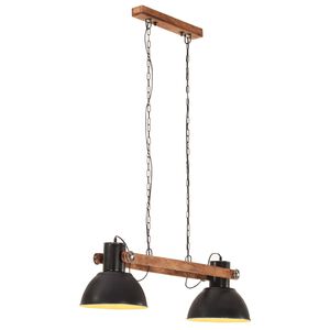 vidaXL Lampă suspendată industrială, negru, 109 cm, 25 W, E27