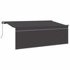 vidaXL Cortina Retractabilă Manual Antracit 400 x 200 cm