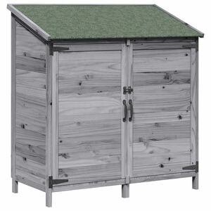 vidaXL Sălaș de grădină Gri 106,5 x 56 x 113,5 cm Lemn prelucrat