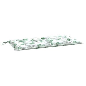 vidaXL Pernă pentru bancă, model frunze, 100x50x7 cm, textil oxford