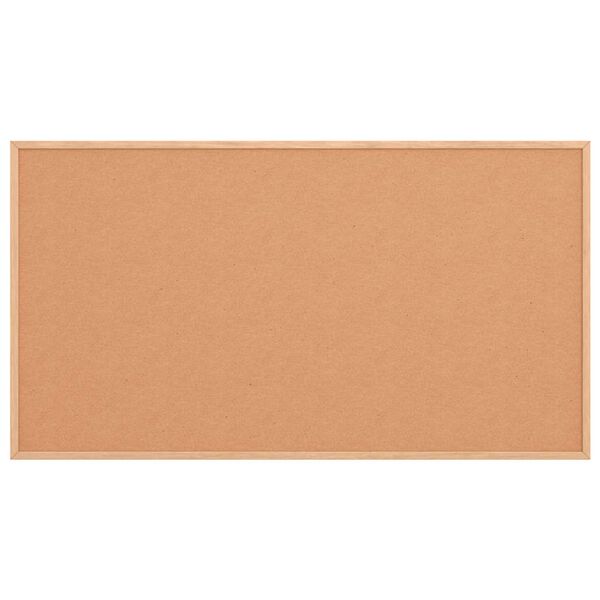 vidaXL Tablă de plută cu ramă din lemn masiv de pin 100x55 cm