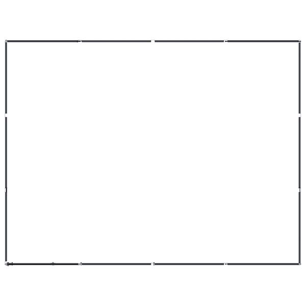 vidaXL Padoc pentru c&acirc;ini de exterior, 11,06 m&sup2;, oțel