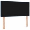 vidaXL Tăblie cap cu headboard albastru 90 cm Piele artificială