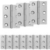 vidaXL Hinge 12 buc. 44 x 31 x 5 mm Argintiu Oțel