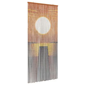 vidaXL Cortină pentru ușa de insecte multicolor 200 x 90 cm Bambus