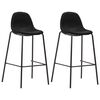 vidaXL Set mobilier de bar, 3 piese, negru, material textil