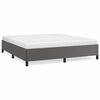 vidaXL Cadru de pat, gri, 160x200 cm, piele ecologică