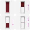 vidaXL Jaluzea plisată Bordeaux Roșu 40x100 cm Lățime țesătură 39,4 cm