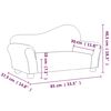 vidaXL Canapea pentru copii, gri taupe, material textil