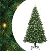 vidaXL Brad de Crăciun cu lumini LED 180 cm 300 LED-uri Alb cald