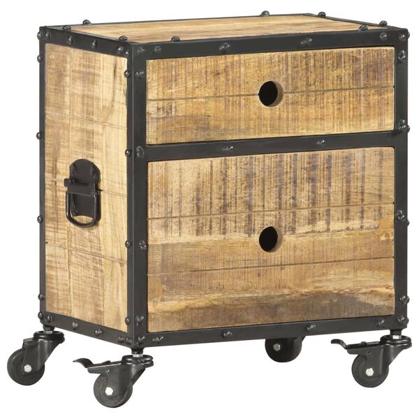 vidaXL Noptieră, 40 x 30 x 50 cm, lemn masiv de mango