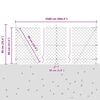 vidaXL St&acirc;lp de gard. Gri 25 x 0,8 m (plasă de 60 x 60 mm) Oțel