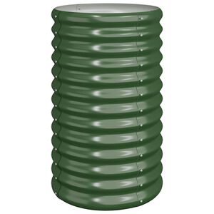 vidaXL Jardinieră grădină verde 40x40x68 cm oțel galvanizat