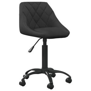 vidaXL Scaun de bucătărie, negru, catifea