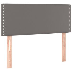 vidaXL Tăblie de pat, gri, 80x5x78/88 cm, piele ecologică