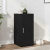 vidaXL Dulap Pantofi Stejar Negru 32x35x70 cm Lemn prelucrat