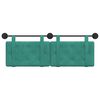 vidaXL Cap de pat suspendat Pe perete Turcoaz 150 x 55 x 5 cm Catifea