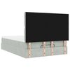 vidaXL Cadru de pat otoman cu saltele Gri deschis 140x200cm catifea