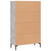 vidaXL Dulap &icirc;nalt, gri beton, 69,5x31x115 cm, lemn prelucrat