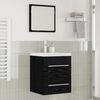 vidaXL Dulap pentru Chiuveta de Baie Stejar Negru 41 x 38,5 x 48 cm