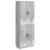vidaXL Set de Dulapuri 2 pcs Sonoma gri Lemn prelucrat