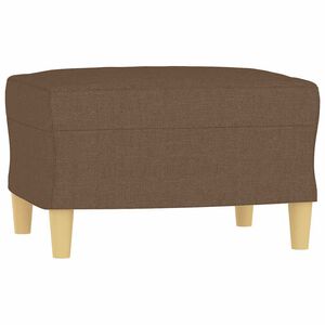 vidaXL Taburet, maro, 60x50x41 cm, material textil