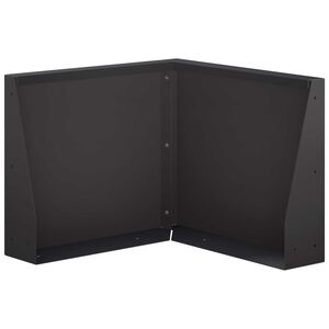 vidaXL Zid de sprijin 50 x 50 x 30 cm Oțel Negru