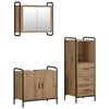 vidaXL Set dulap baie 3 buc. Stejar Artizanal 40 x 36 x 109,5 cm