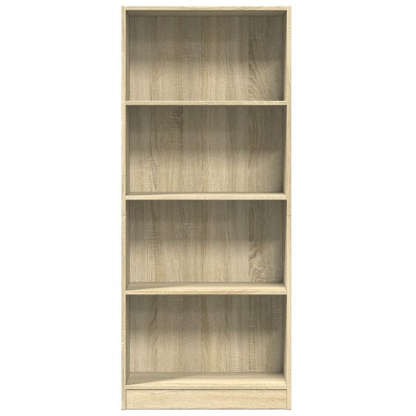 vidaXL Bibliotecă, stejar sonoma, 60x24x143 cm, lemn prelucrat