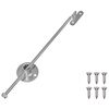 vidaXL Hingă cu tijă de tragere 439 buc. Argintiu Metal