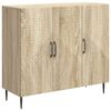 vidaXL Bufet Stejar Sonoma 89 x 34,5 x 80 cm Lemn prelucrat