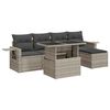 vidaXL Set canapele de grădină cu perne, 6 piese gri deschis poliratan
