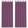 vidaXL Perdele Voile cu Bucle 2 buc Violet 140x260 cm