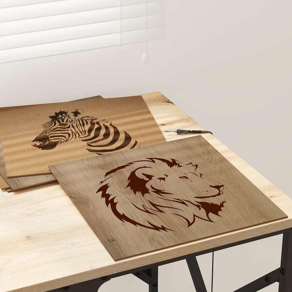 vidaXL Panouri de decor 12 pcs stejar artizanal 30 x 30 x 0.3 cm