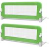 vidaXL Balustradă de protecție pat copii, 2 buc., verde, 102x42 cm