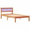 vidaXL Cadru de pat Maroniu cerat 80 x 200 cm Lemn de pin masiv