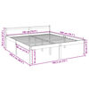 vidaXL Pat pentru seniori super king, 180x200 cm, lemn masiv de pin