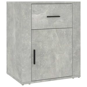 vidaXL Noptieră, gri beton, 50x36x60 cm, lemn prelucrat