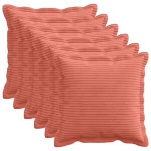 vidaXL Husă pentru pernă 6 buc. HOUTEN Roșu portocalie 30 x 30 cm cord