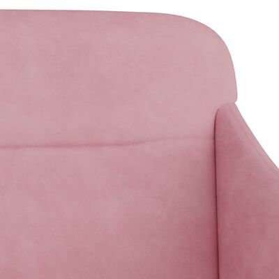 vidaXL Bancă, roz, 110x76x80 cm, catifea