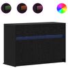 vidaXL Cabinet TV 91 x 34 x 61 cm Stejar Negru Lemn prelucrat