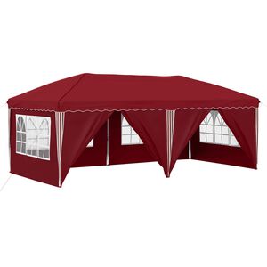 vidaXL Cort de Petrecere Pop-up 575 x 288 x 245 cm Burgundy